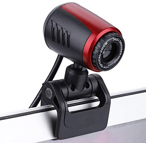 Webcam HD, Cámara Web USB con Micrófono, Streaming Webcam con Micrófono, Cámara Web 2.0 para Computadora Portátil de Escritorio con ángulo de 360 °, para Ordenador de Sobremesa, Portátil, Tableta