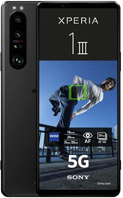Sony Xperia 1 III, Smartphone Android, Telefono Cellulare 5G, Schermo 6.5 21:9 CinemaWide 4K HDR OLED 120Hz - 4 Obiettivi ZEISS T* Nero, Versione FR