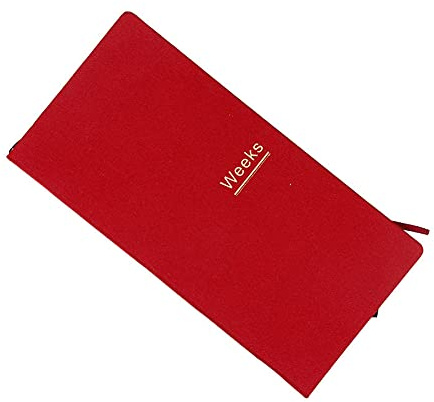 Agenda agenda settimanale tascabile non datata, agenda annuale, mensile, settimanale, vuota, A6, per Notebook