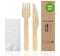 Tenedores desechables de bioexxe® 600 uds | Cubiertos desechables en Madera Biodegradable, Sin plástico, Compostable