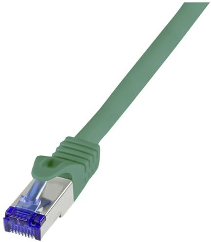 Logilink C6A105S RJ45 CAT 6a S/FTP 15m Grün 1St.