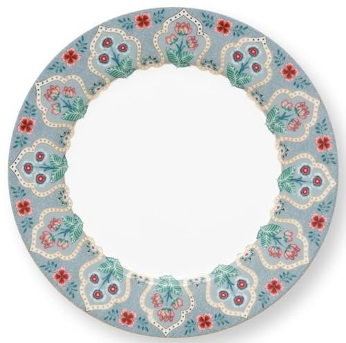 Pip Studio Flower Festival Frühstücksteller Light Blue 21 cm