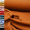 MAGAM-Stoffe Matteo Rippen Jersey Mode Stoff Meterware 50cm (04. Cognac)