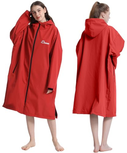 Oksun Oversized Waterproof Swim Parka: Windproof Warm Swimming Coat