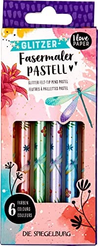Die Spiegelburg Glitzer-Fasermaler Pastell - I love Paper