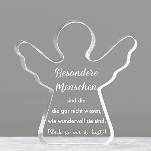 COLOFALLA Schutzengel Figur Mutmacher Geschenk Glücksbringer Silvester Besondere Menschen Engel Abschiedsgeschenk Geschenke für Beste Freundin Kollegen Geburtstagsgeschenk Frau