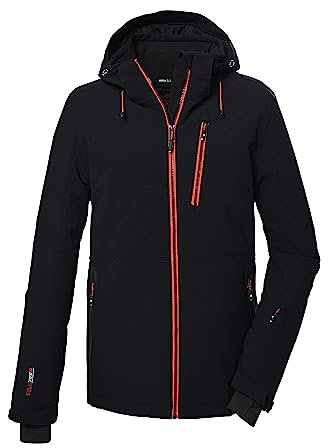 killtec Herren Skijacke/Jacke in Daunenoptik mit abzippbarer Kapuze und Schneefang KSW 68 MN SKI QLTD JCKT, schwarz, S, 39732-000