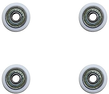 Laufrolle Lagerrolle Rolle Duschtür Tür Rollen Führungsrolle Kugellager Rad 25mm 4 Stück
