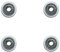 Laufrolle Lagerrolle Rolle Duschtür Tür Rollen Führungsrolle Kugellager Rad 25mm 4 Stück
