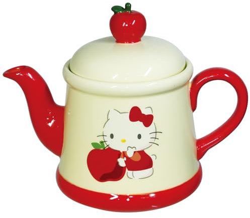 Sanrio Hello Kitty Teapot Apple Kitty Sanrio Goods, Tableware