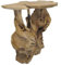 Stehtisch aus Wurzelholz Teak, Bartisch Garten-Tisch, Natur unbehandelt B: 120 cm -11241-