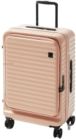 ASHSDI Koffer Reisekoffer Trolley Erweiterungskoffer 2-lagiger Explosionsgeschützter Reißverschlusskoffer Hartschalen-Leichtkoffer Boardcase Handgepäck (Color : B, Size : 24in)