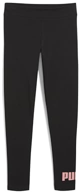 PUMA Mädchen ESS 2 COLOR No.1 Logo Leggings G jogginghose damen, PUMA Black,