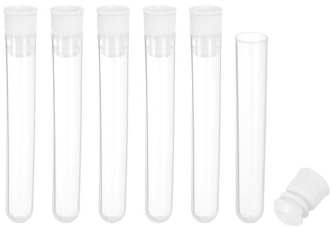 PATIKIL 3 Länge Plastik Nähen Nadel Aufbewahrung Halter 6Stk Tragbar Matt Sticken Nadel Stecknadel Zahnstocher Aufbewahrung Röhren Etui für Basteln Stricken Weiß