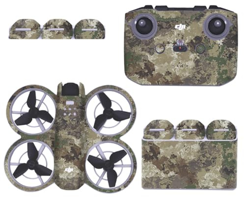 Dekorative Aufkleber Kit für DJI Neo, DIY Wasserdichte Aufkleber Skins Decal Schutzfolien für DJI Neo Drone und Fernbedienung Aufkleber, Battery Manager Aufkleber Neo Zubehör (3)