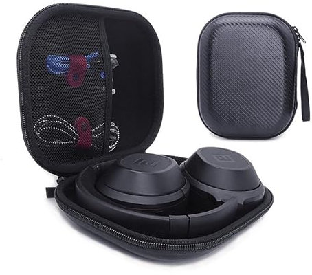 Travel Hard Headphone Case for JBL Tune 720BT/710BT/770NC/760NC/660NC/520BT/510BT/500/700BT/750BT, JBL Live 770NC/660NC/650BT/460NC/670NC/400BT/500BT Wireless Bluetooth Foldable Headphones Storage Bag