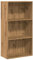 vidaXL Bücherregal, Bücherschrank Regal mit Stauraum, Standregal für Wohnzimmer Büro, Büroregal Aktenregal Aufbewahrungsregal, Artisan-Eiche Holzwerkstoff