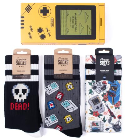 American Socks Socken mit halbem Bein | Geschenkbox im alten Schulstil | Feuchtigkeitsmanagement-Technologie | maximale Frische | limitierte Auflage