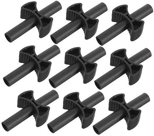 FONDOTIN 12pcs Trampoline Pad Accessories Large Clamps for Trampoline Enclosure Abs Plastic Pole Sleeves