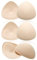 WLLHYF Triangle Bra Pads Inserts, Breathable Bra Inserts Skin Color Removable Breast Padding Soft and Comfortable Breast Enhancers Pads for Women Girls Any Cup Cover