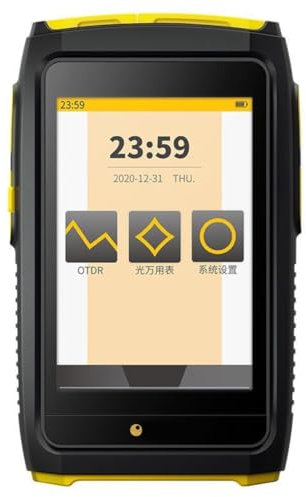 Bnnlqpsttg Mini OTDR Otdr Otdr - Riflettometro ottico a fibra attiva Tester Live 1550nm 20dB 80km SC Fibra Riflettometro Touch Screen