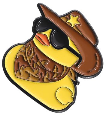 Ldabrye Schöne Enten-Brosche aus Metall, stilvolle Enten-Brosche, Abzeichen-Zubehör, verschönert den täglichen Stil
