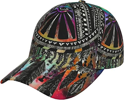 FJQWKLF Boho Dreamcatcher Bohemian Baseball Cap Dad Cap Trucker Hat für Männer Frauen Verstellbare Klassische Hüte