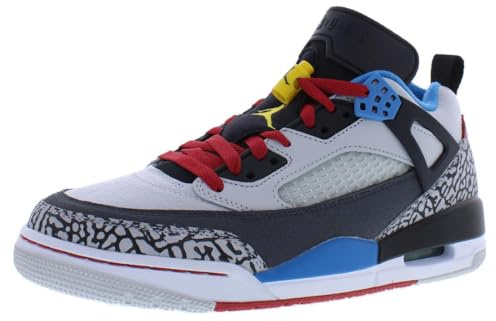 Jordan Spizike Low SE Men's Shoes (IM7425-004, Neutral Grey/Varsity Maize/Surf Blue), Neutral Grey/Varsity Maize/Surf Blue, 9 UK