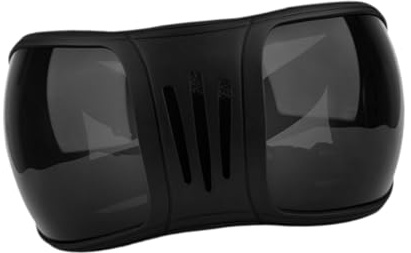 kesurpae Vivid Horse Eye Cover kombiniert Komfort mit Funktionalität und schützt Pferdeaugen vor Rauen Witterungseinflüssen. Schutzbrille für Reiter mit UV Schutz, schwarz und grau, 15 x 27 cm