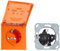 Jung 1520 BFKL O Schuko Steckdose 16 A 250 V bruchsicher mit Klappdeckel Serie LS orange