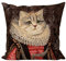GH Gobelin Kissen Königliches Portrait Katze