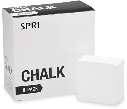 SPRI Chalk Block, 2oz. (8 Pack) for Gymnastics, Rock Climbing, Bouldering, Weight-Lifting,