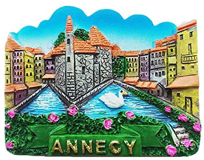 Annecy France 3D-Kühlschrankmagnet, Souvenir, Geschenk, Heim- und Küchendekoration, magnetische Aufkleber-Kollektion
