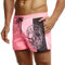 Leif Nelson Pantaloncini da Bagno Uomo LN-92510 Rosa XX-Large