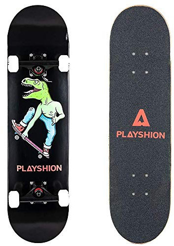 PLAYSHION 31 Zoll Skateboard Komplettboard mit T-Tool für Kinder Jugendliche Erwachsene Anfänger