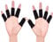 Fingerschutz, Ärmelschutz 10 Stück Fingerhülse elastisch, Bandagen Finger, Fingerhülle Schutz Fingerband zum Schutz Bei Arthritis und Beim Sport (Black)