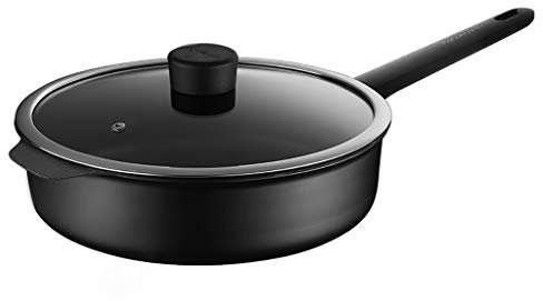 Fry Wok Wohnung Pfannen Do Not Pfanne Weniger Ölschwaden Bratpfanne braten Wok Anwenden auf Induktions-Herd Gasherd 28CM Fry Wok