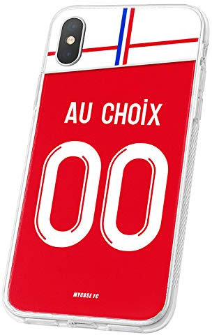 MYCASEFC Coque Football Personnalisable Reims Samsung Galaxy S10e en Silicone. Housse de Foot pour Smartphone personnalisée et fabriquée en France en TPU