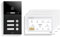 GVS - IP Video Türsprechanlage 3 Familienhaus mit Türöffner (RFID), HD Kamera, 3X 7 Zoll Monitor & App - Smarte Video Türklingel mit Kamera & Gegensprechanlage (AVS4469A)