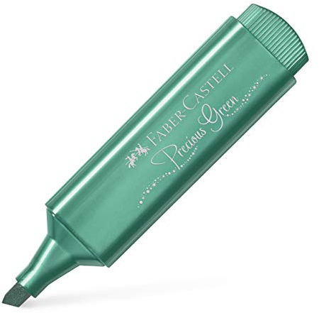 Faber-Castell Textliner 46 Metallic Green - Caja de 10 unidades