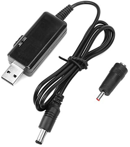 Convertidor Elevador, Cable de extensión USB, Cable de Carga de alimentación, 5V a 9V 12V, Transformador de Voltaje Elevador USB, para Ventilador de Ordenador portátil, Router inalámbrico