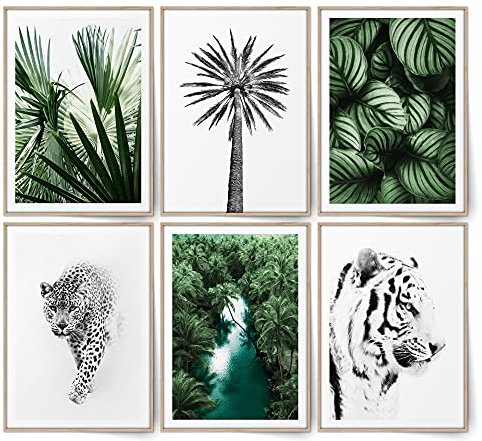 BLCKART Exotic Dream Poster Set Beidseitig Bedruckt Bilderwand Urlaub Wandbilder Schlafzimmer Deko Bilder | 6x A3 | ohne Rahmen (L | 6x A3 | 29,7 x 42 cm | ohne Rahmen, EXOTIC DREAM)