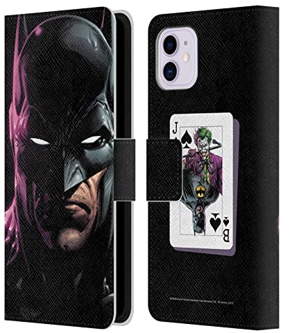 Head Case Designs Officially Licensed Batman DC Comics Batman Three Jokers Leather Book Wallet Case Cover Compatible With Apple iPhone 11