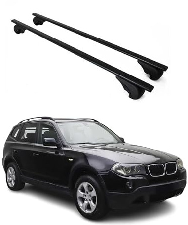 OMAC Dachträger für BMW X3 E83 2003-2010 Stahl 2 Stangen Schwarz