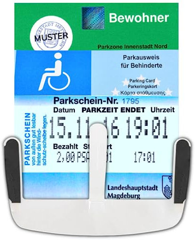 Parkausweis Halterung Windschutzscheibe Parkscheinhalter Windschutzscheibe Auto Zubehör/Parkausweis Halter Neuheiten 2024 Gadgets Windschutzscheibe Aufkleber/Bewohnerparkausweis Hülle Aufkleber