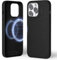 MOFT Magnetic Case for iPhone 14 Pro Max Compatible with MagSafe, MOVAS Vegan Leather Case Cover, Touch Sensation, Color Retention, Scratch & Stain Resistant, Easy to Clean, Jet Black