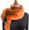 Schal Beige Damen Damen Winter Schal Kariert Übergroßer Quadratisch Deckenschal, Karo Tartan Streifen Plaid Muster Fransen Poncho XXL Kaschmir Beige Loop Schal Deckenschal