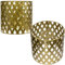 2pcs Abat-Jour en Métal or, Abat-Jour Évidé, pour Lampe sur Pied, Salon, Chambre, Salle de Bain