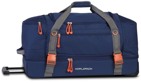 Worldpack Trolley Rollenreisetasche,: Praktische Reisetasche mit Rollen für Urlaub und Sport, 78 cm, 96 Liter, Farbe: Schwarz