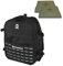 HYPERWEAR Hyper Ruck: Rucking Backpack - 3 Rucking Plates/Laptop Sleeves - Gewichtsweste Krafttraining Fitness Tagesrucksack Reise EDC Bag (2 x 4,5 kg Ruck Gewichte, 20L, Schwarz)